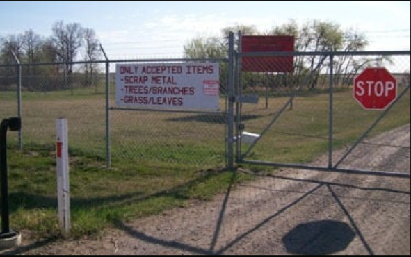 Gate Access System: a closed chain link gate